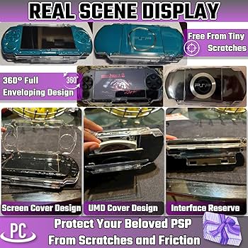 Amazon.com: Clear Hard Case for PSP - Full Cover Protector with