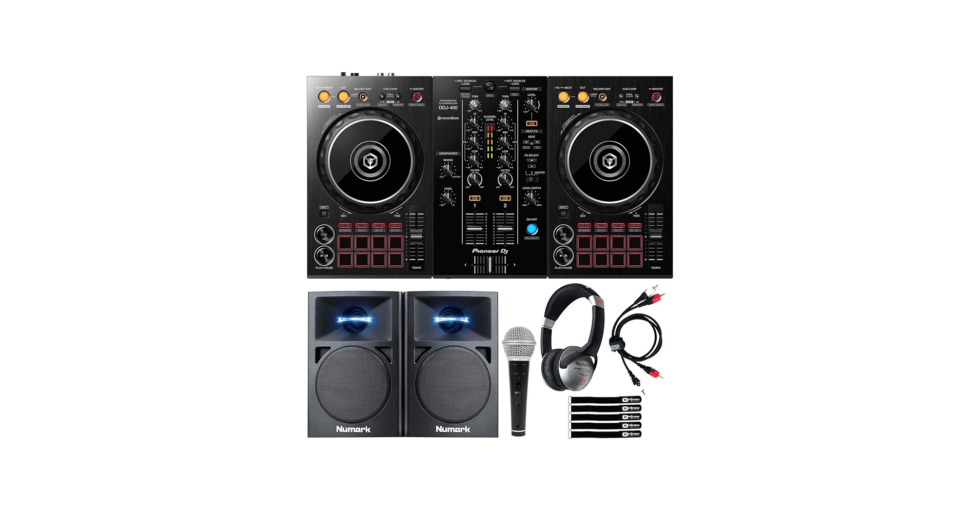 Amazon.com: Pioneer DDJ-400 Rekordbox DJ Controller+Monitors +