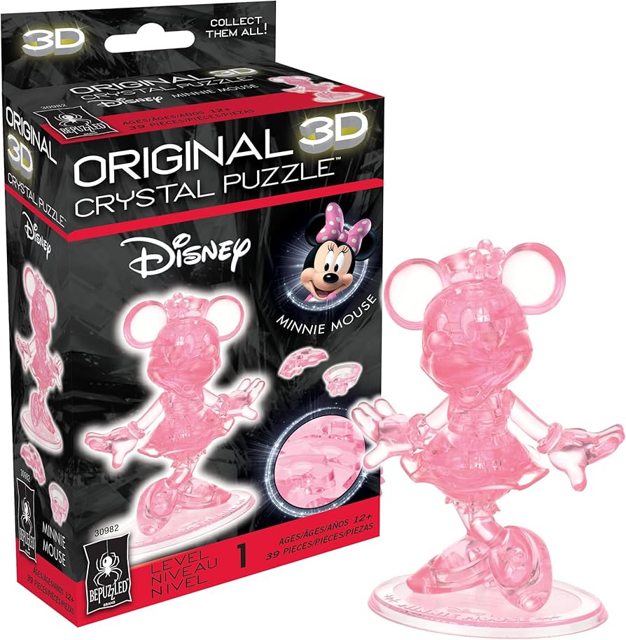 Amazon.com: Original 3D Crystal Puzzle - Minnie Mouse : Toys & Games