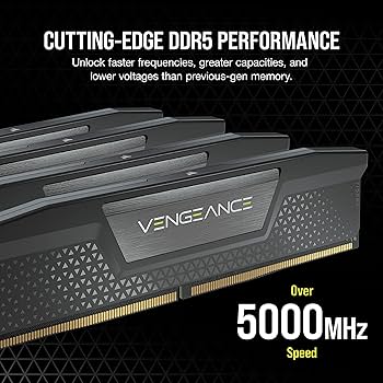 CORSAIR VENGEANCE DDR5 RAM 64GB (2x32GB) 5600MHz CL40-40-40-77