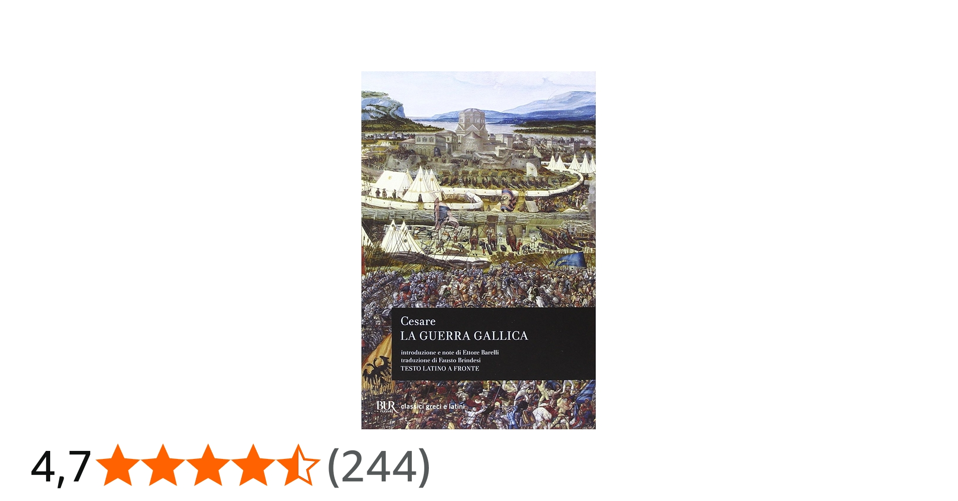 La guerra gallica. Testo latino a fronte : Cesare, Gaio Giulio