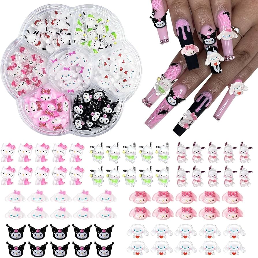 Amazon.co.jp: YAYAMIYA ネイルアートチャーム キティ サンリオ 70個