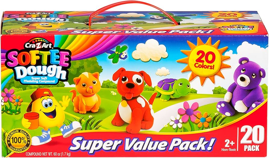 Amazon.com: CRA-Z-Art Giant Color Craze 20 Dough Pack : Toys & Games