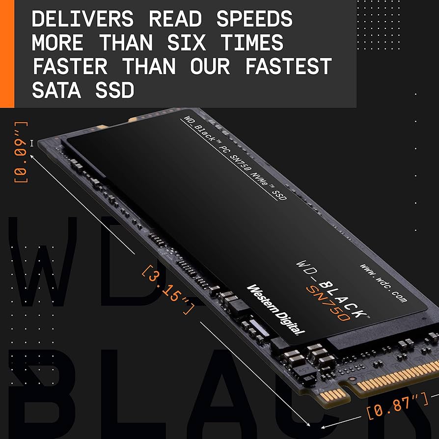 SSD M.2 2280 WD SN750 BLACK 2TB NVME - WDS200T3X0C | Amazon.com.br