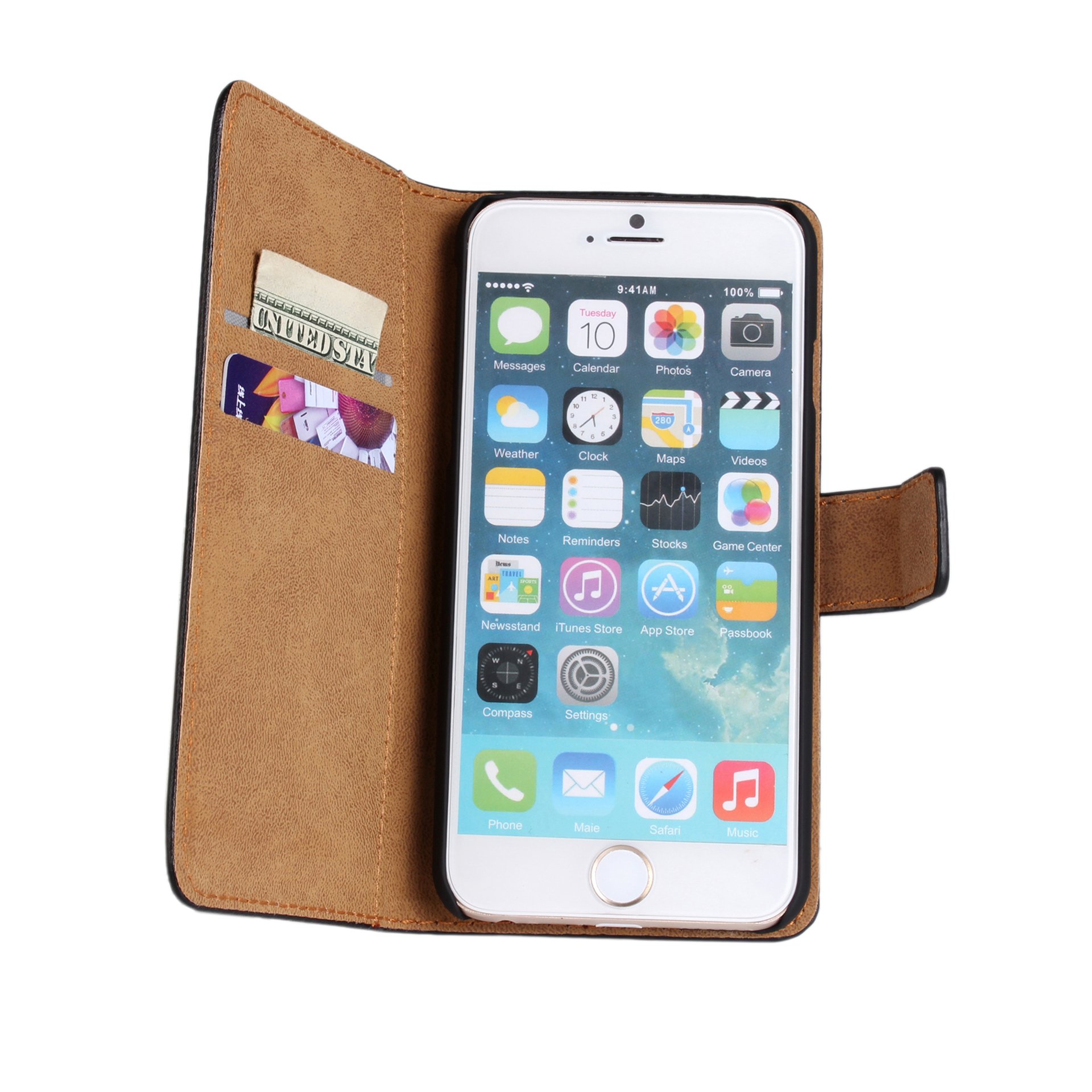 Amazon | iphone 6 / iphone 6sケース Cavor 本革ケース[ウォレット