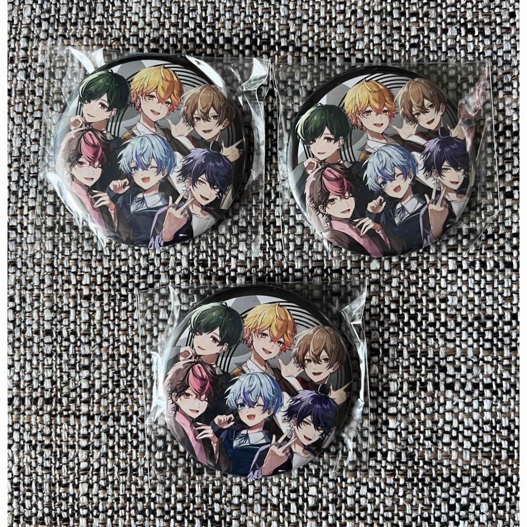 Amazon.co.jp: シクフォニ 10万人記念 缶バッジ 全員集合 ボイシング