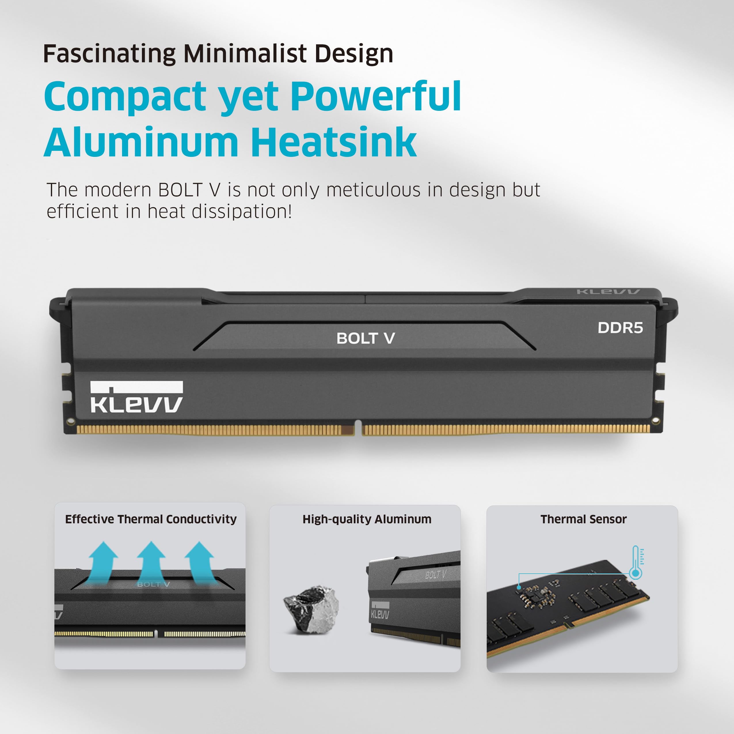 KLEVV Bolt V DDR5 32GB (2x16GB) 7200MHz CL34 SK Hynix A-Die 1.4V