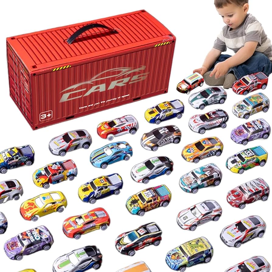 Amazon.co.jp: Quzente ボックス カーズ プレイセット、収納ボックス