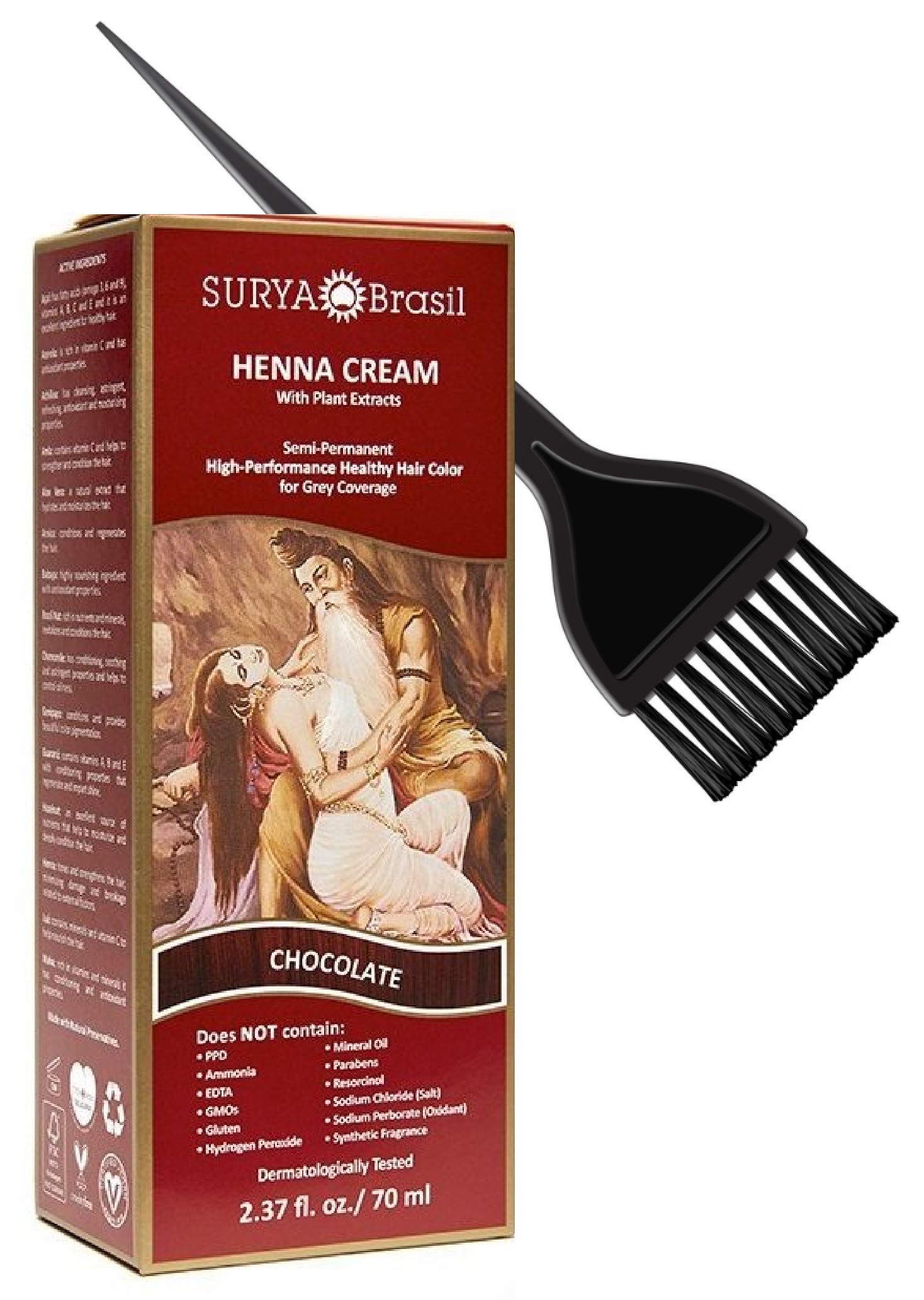 Amazon.com : Surya Brasil All Natural HENNA Hair Color CREAM Plant