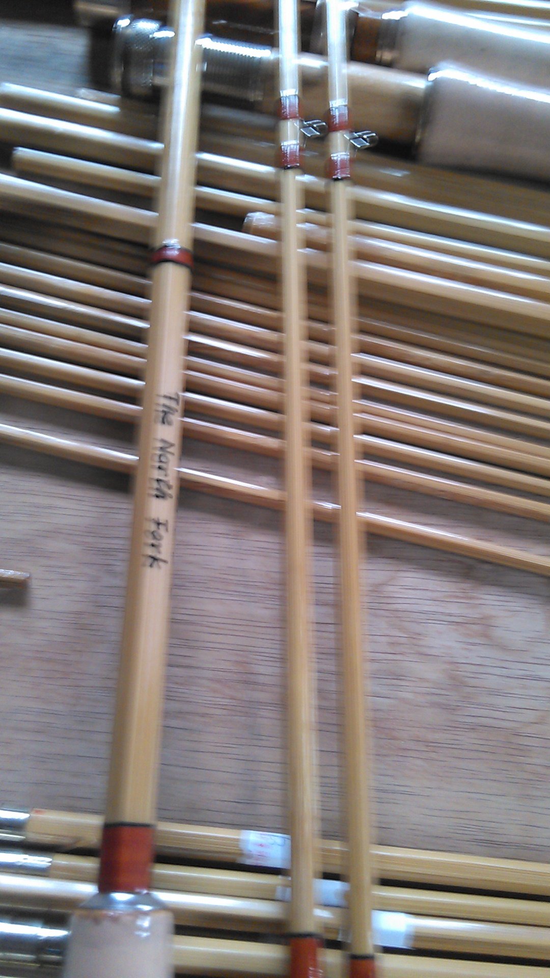 Amazon | スプリットトンキンバンブーフライロッド、2ピース2チップ、7