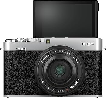Amazon.com : Fujifilm X-E4 XF27mmF2.8 Kit - Silver : Electronics