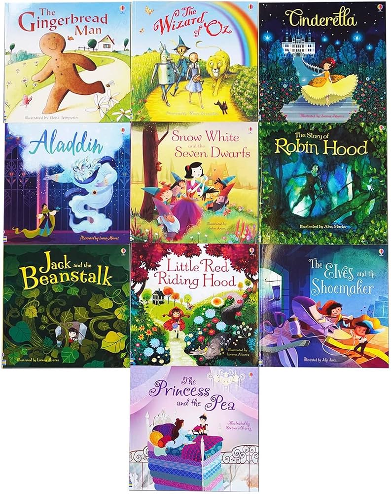 Usborne 10 Picture Children Books Collection Set (The Gingerbread