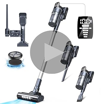 Amazon | 掃除機 コードレス 500W 40Kpa強力吸引 60分長時間運転 絡ま