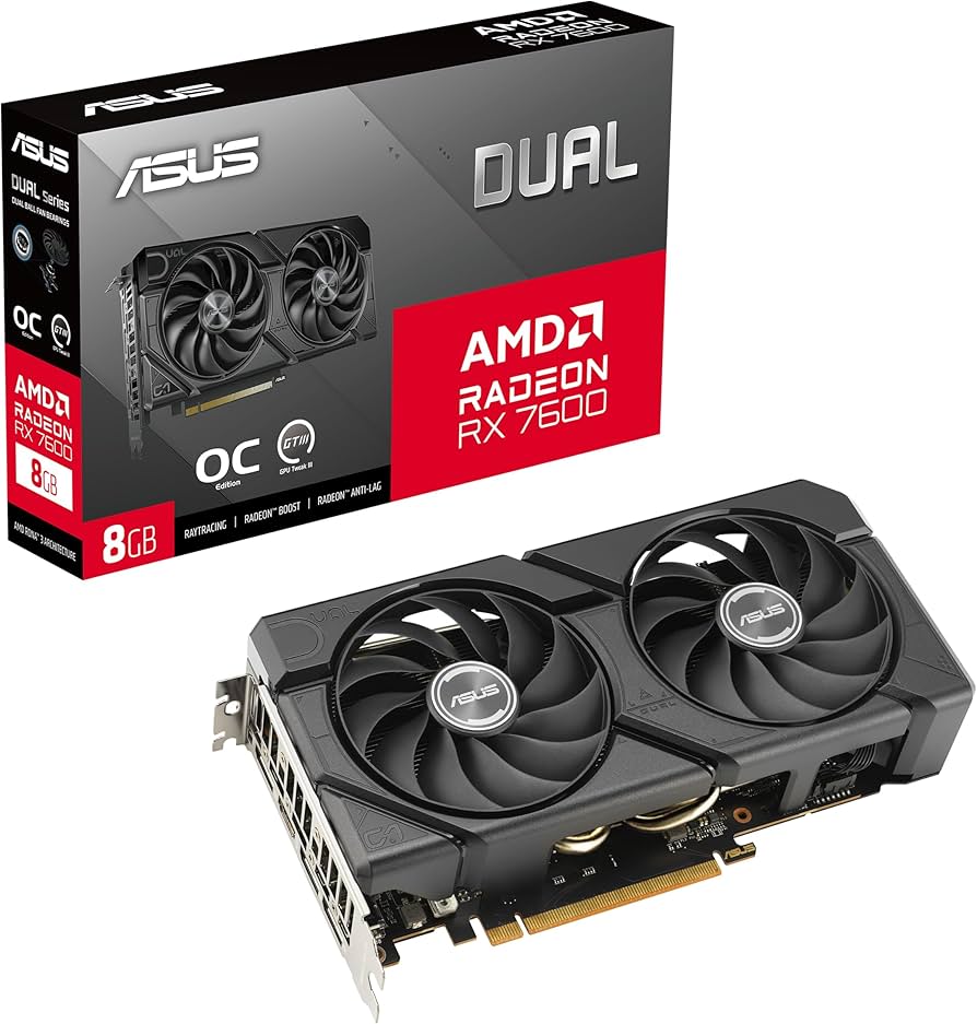 Amazon.com: ASUS Dual Radeon RX 7600 EVO OC Edition 8GB GDDR6