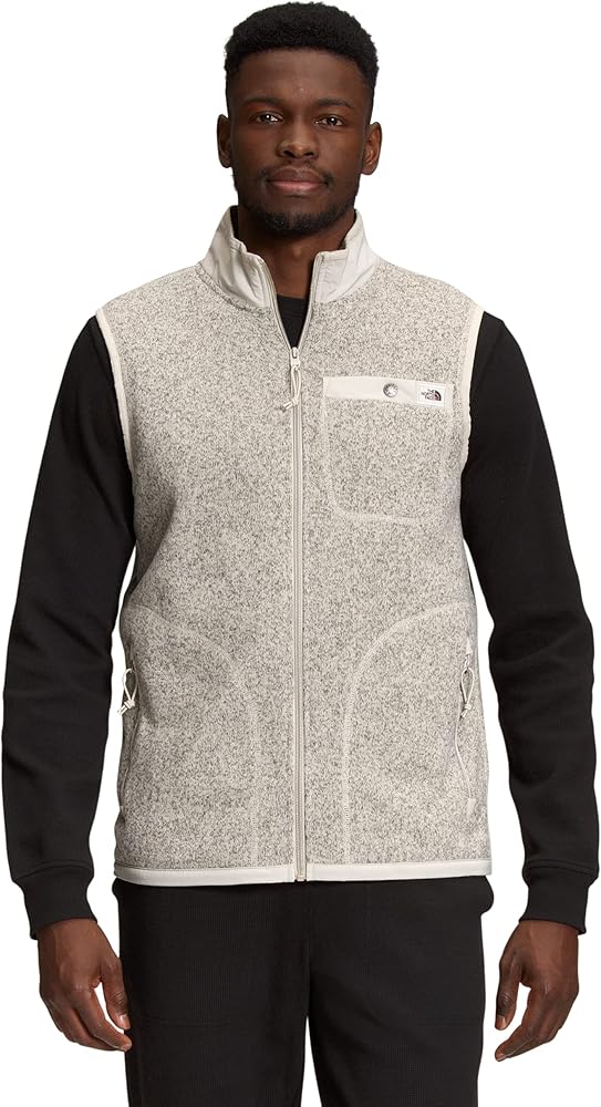 THE NORTH FACE Men's Gordon Lyons Full Zip Vest, Sandstone Heather