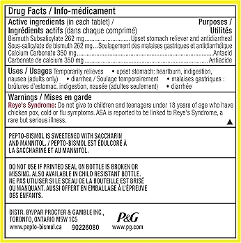 Pepto Bismol To Go Chewables | 5 Symptom Stomach Relief | Regular