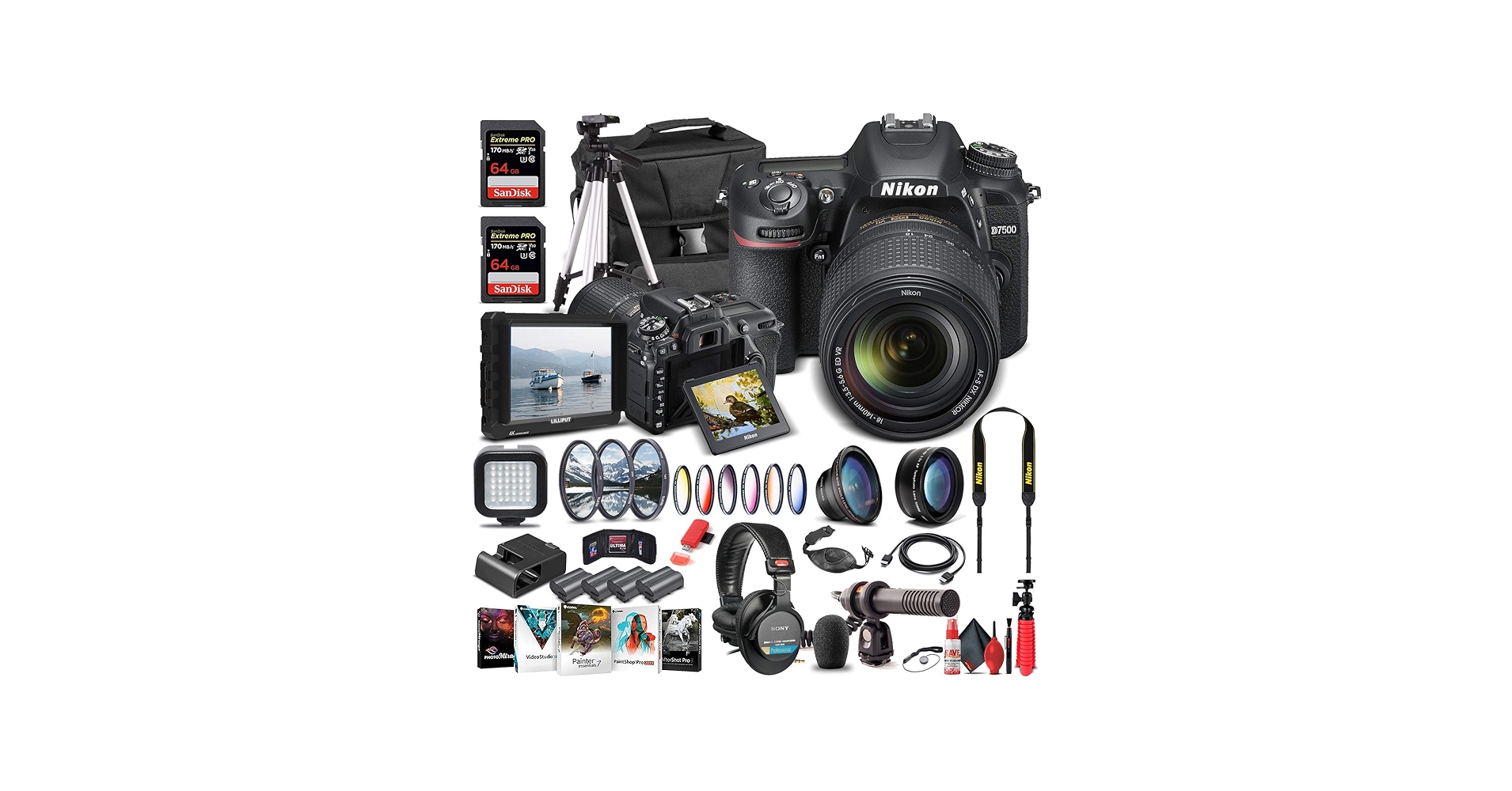 Amazon.com : Nikon D7500 DSLR Camera with 18-140mm Lens (1582) +