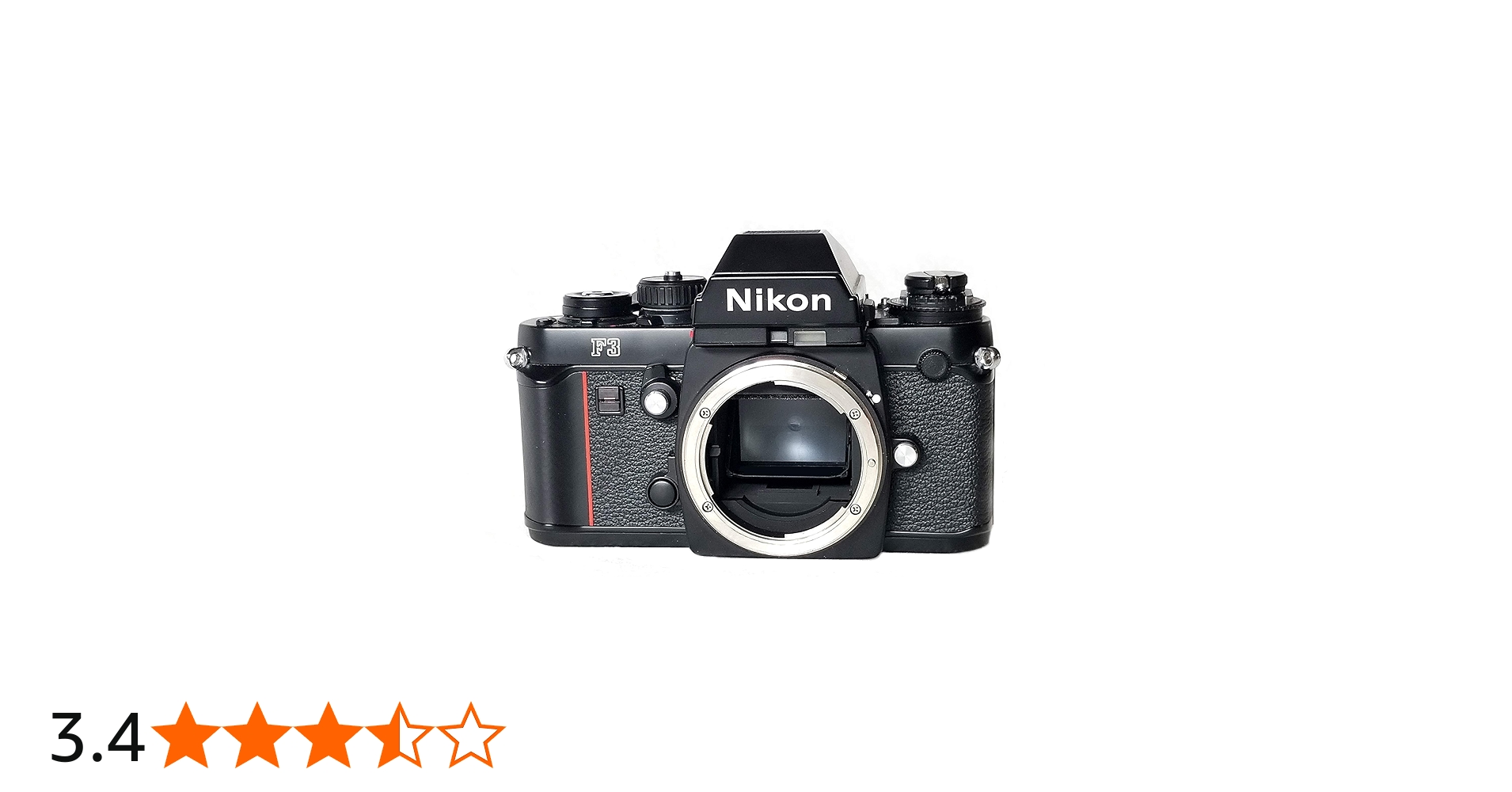 Nikon F3 with DE-2 viewfinder professional SLR film camera; body