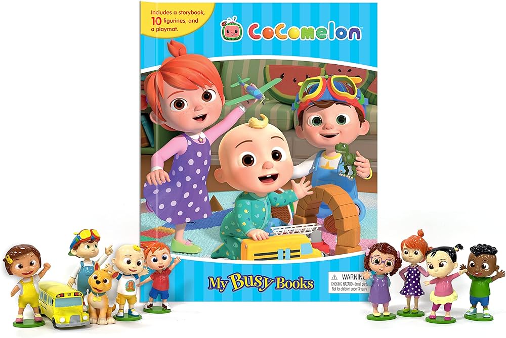 Cocomelon My Busy Books - Storybook, 10 figurines, playmat: Phidal