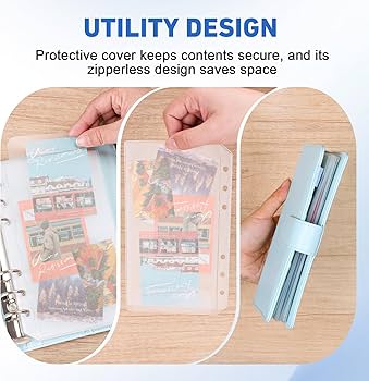 Amazon.co.jp: Antner A6バインダーポケット 6穴 ファスナーなし 予算