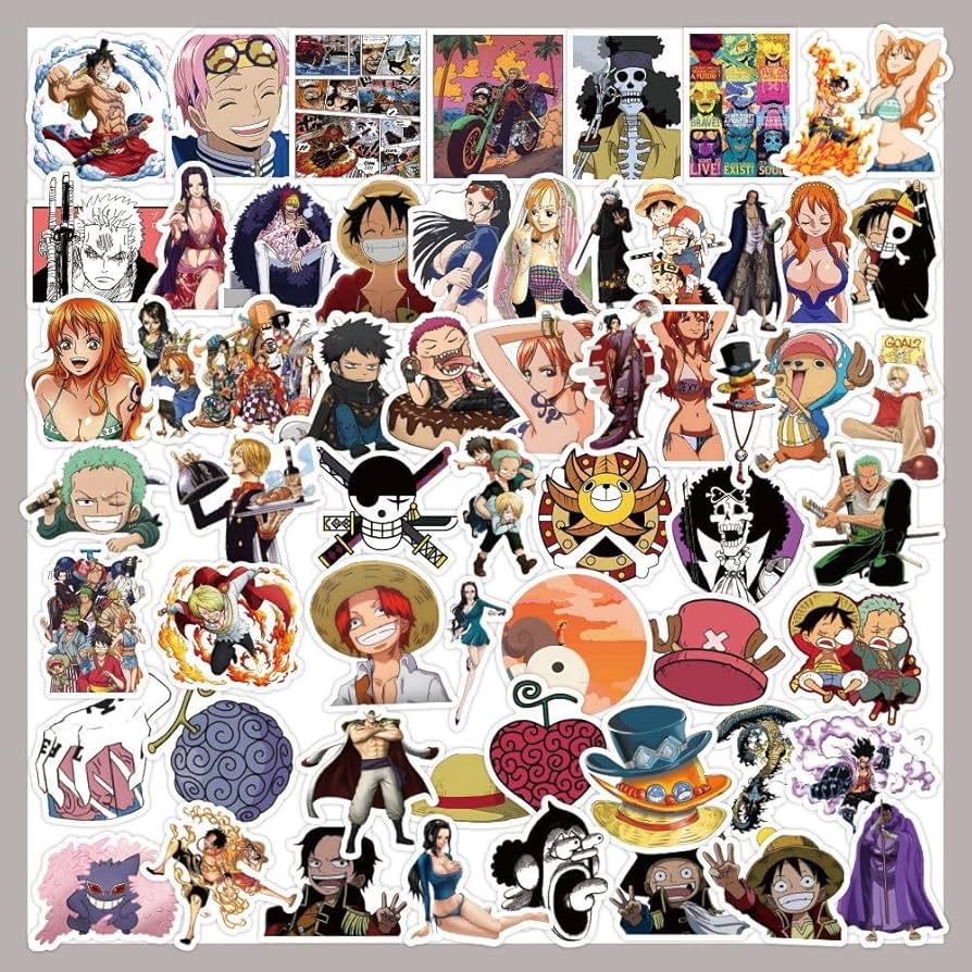 Amazon.co.jp: セット ワンピース ステッカー 海賊王 アニメ