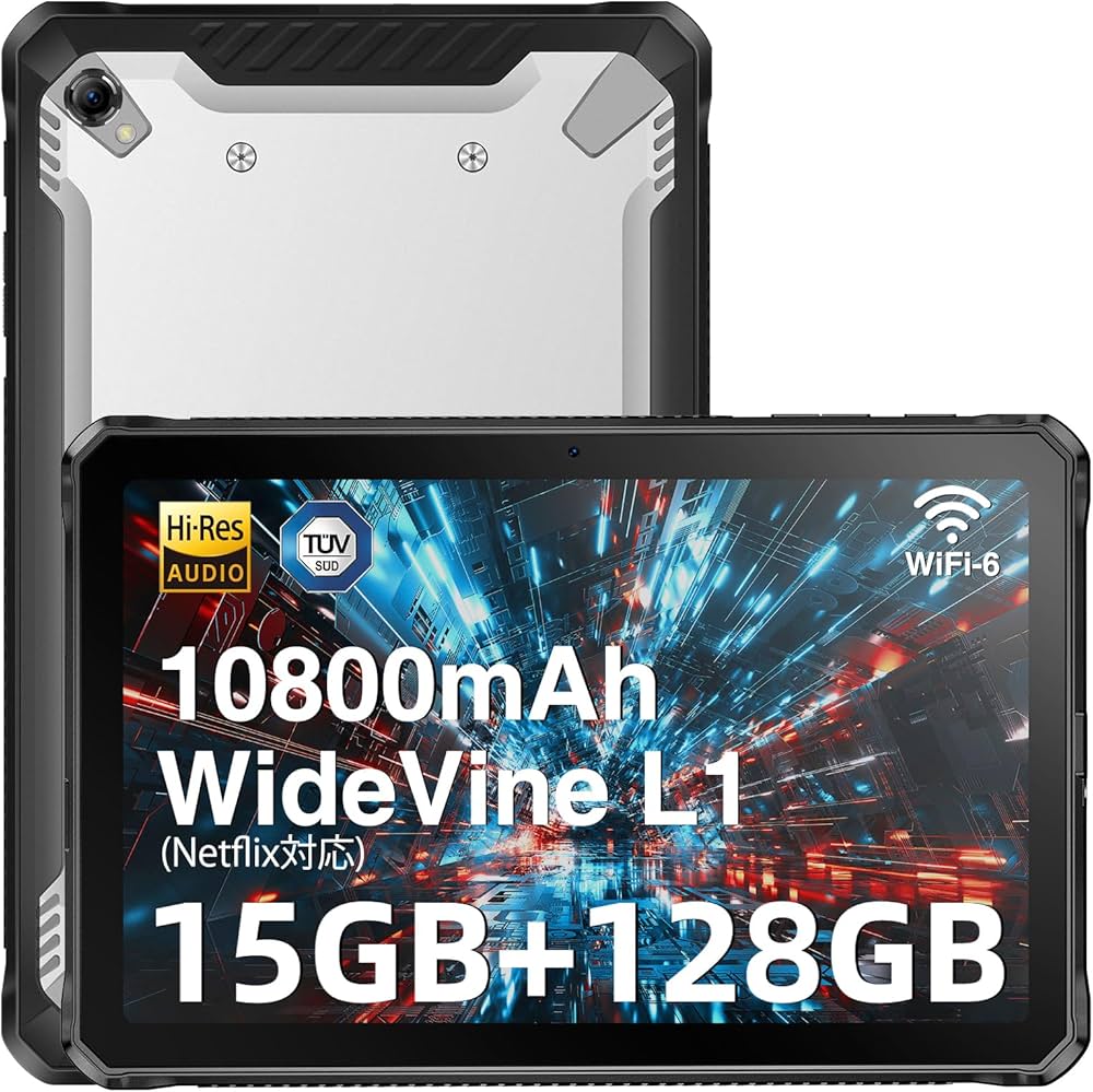 Amazon.co.jp: DOOGEE R10 防水タブレット Android 13 、15GB RAM(8+