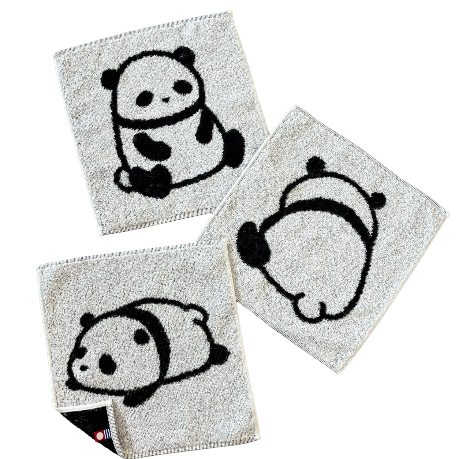 Amazon｜今治タオル ぱんだ mini mini ハンカチタオル 3枚セット 20cm