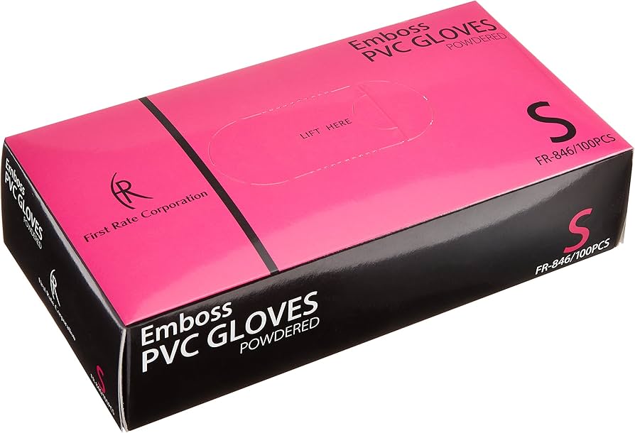 Amazon.co.jp: ファーストレイト エンボスPVCグローブ FR-846(S)100