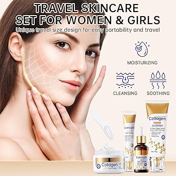 Amazon.com: Collagen Skin Care Set, Anti Aging Skincare Set for