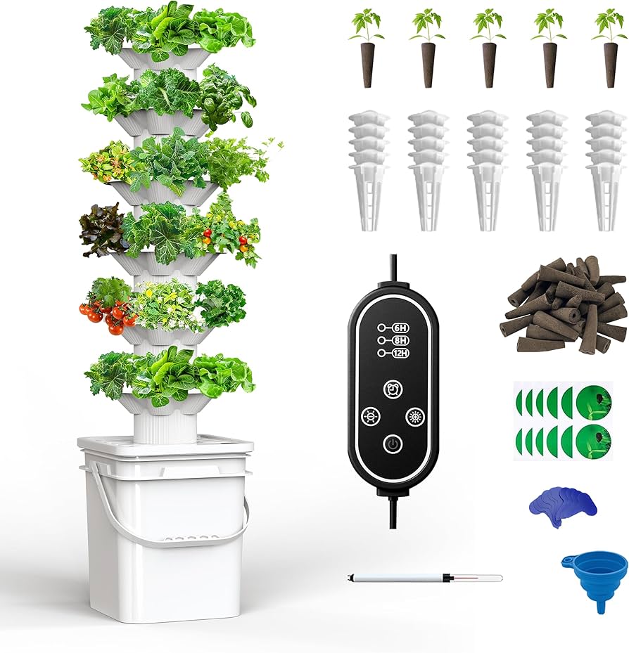 Amazon.com : sjzxuv Vertical Hydroponics Growing System Kit