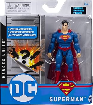 DC Comics 10 cm SUPERMAN 3 Gizem Aksesuarlı Aksiyon Figürü, Macera