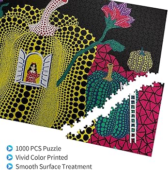 Amazon.co.jp: 1000ピース ジグソーパズル 草間彌生 木製パズル 子供