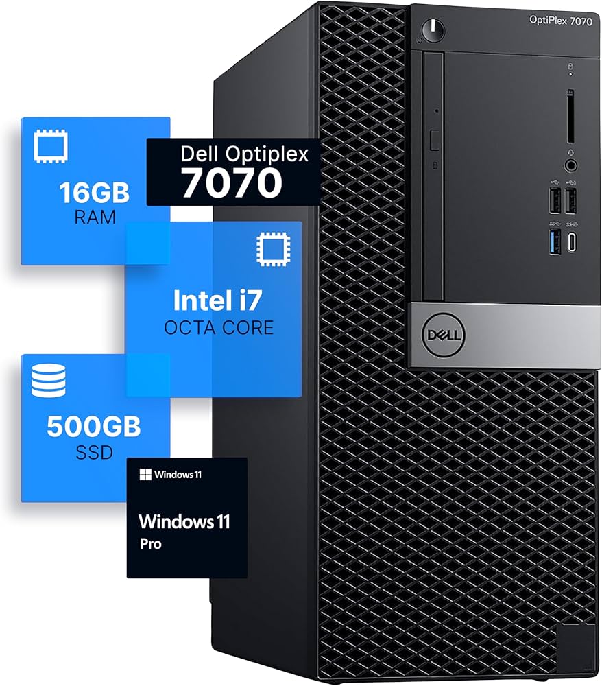 Amazon.com: Dell Optiplex 7070 Tower Desktop Computer | Intel i7