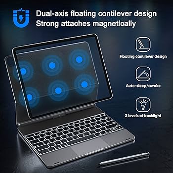 Amazon.com: doqo Keyboard case for iPad Air 13 (M2) 2024 and iPad