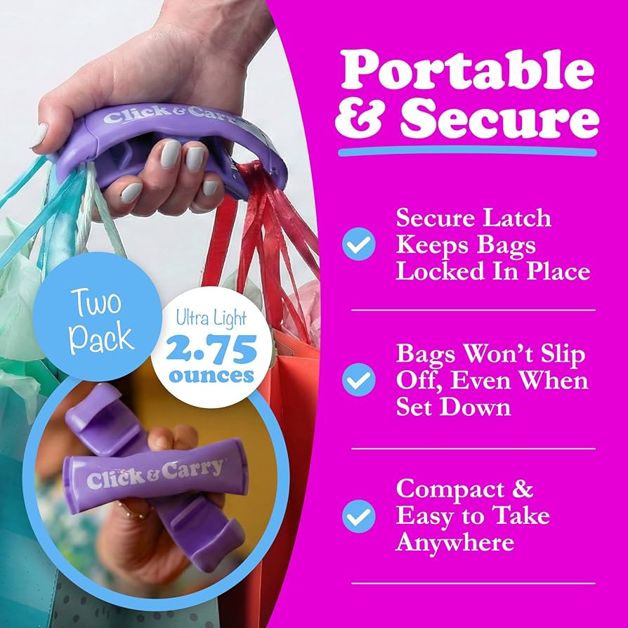 Amazon.com - Click & Carry Grocery Bag Carrier Handle - Carry More