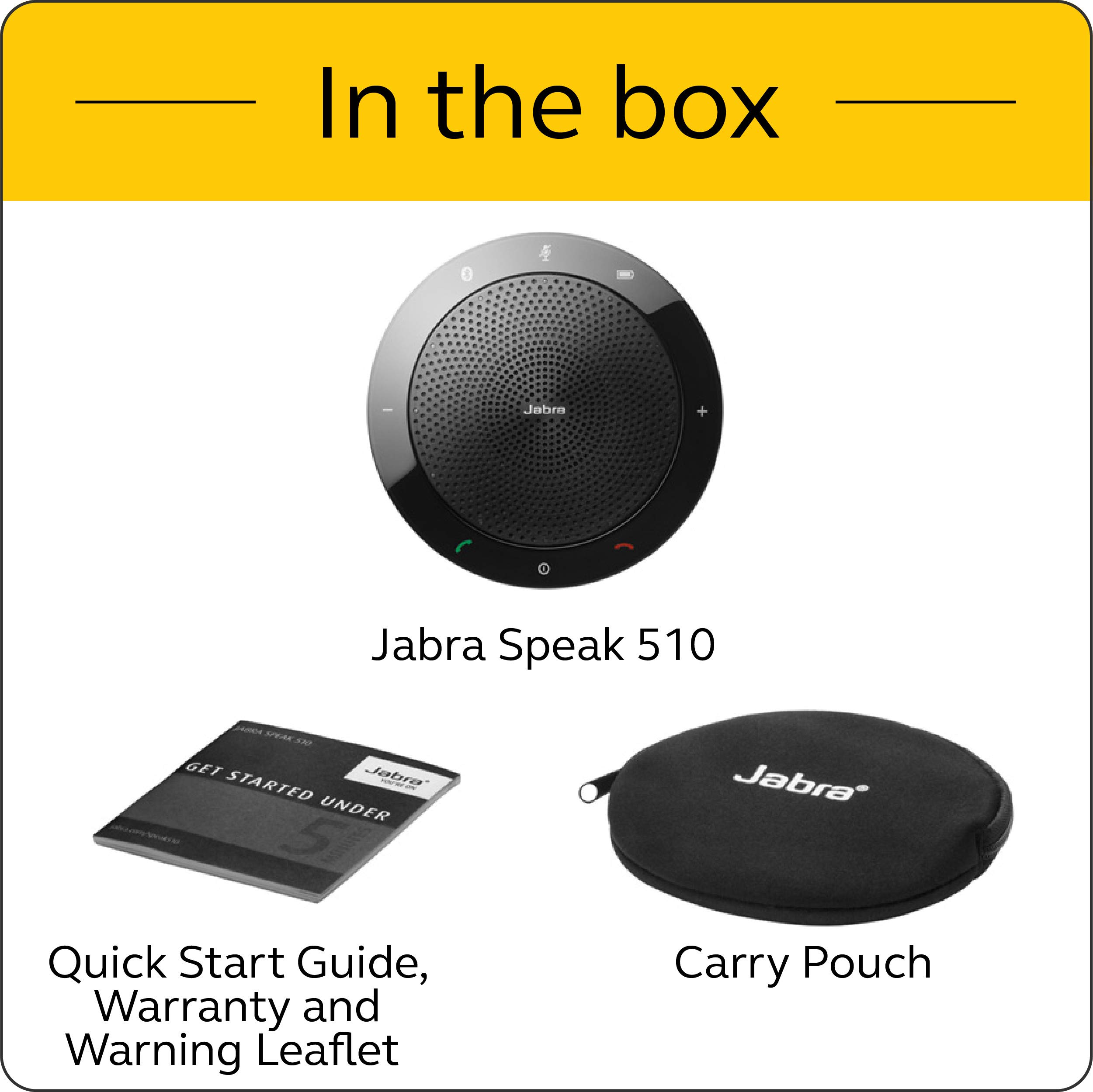 Jabra Alto-falante Bluetooth sem fio Speak 510 MS – Excelente