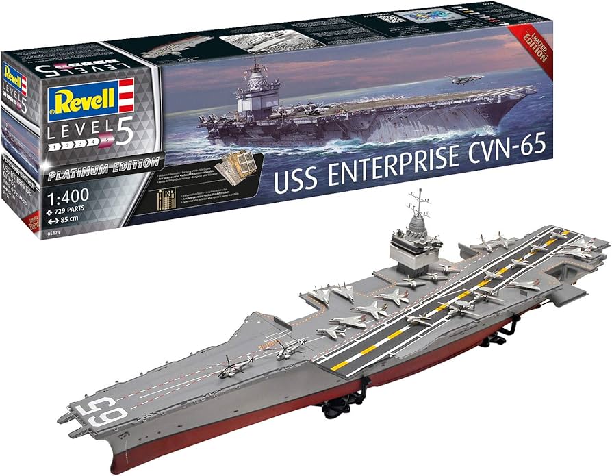 Amazon | ドイツレベル 1/400 アメリカ海軍 USS エンタープライズ CVN