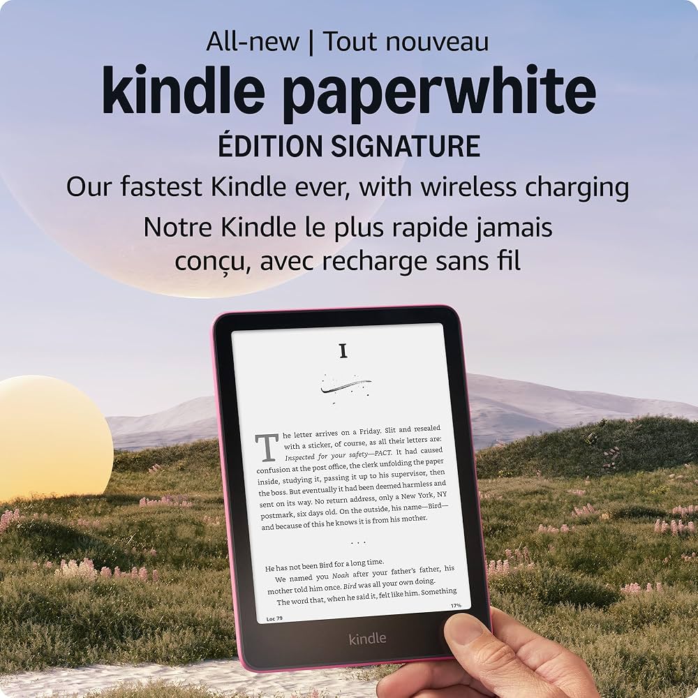 Kindle Paperwhite Signature Edition Essentials Bundle including