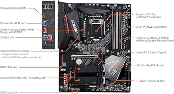 Amazon.com: GIGABYTE Z490 AORUS Elite (Intel LGA1200/Z490/ATX/2xM