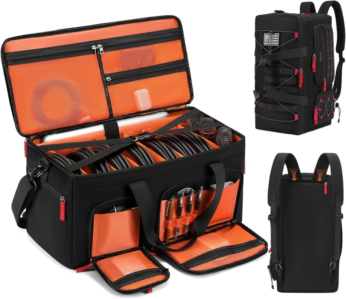 Amazon.com: DJ Cable Gig Bag for Equipment, DJ Cable Organizer