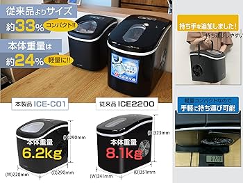 Amazon.co.jp: MTK 製氷機 小型 自動 高速 コンパクト 卓上 家庭用