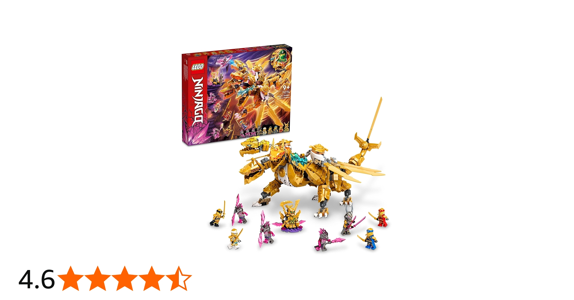 Amazon.co.jp: LEGO NINJAGO 71774 Lloyd's Golden Ultra Dragon, Toy