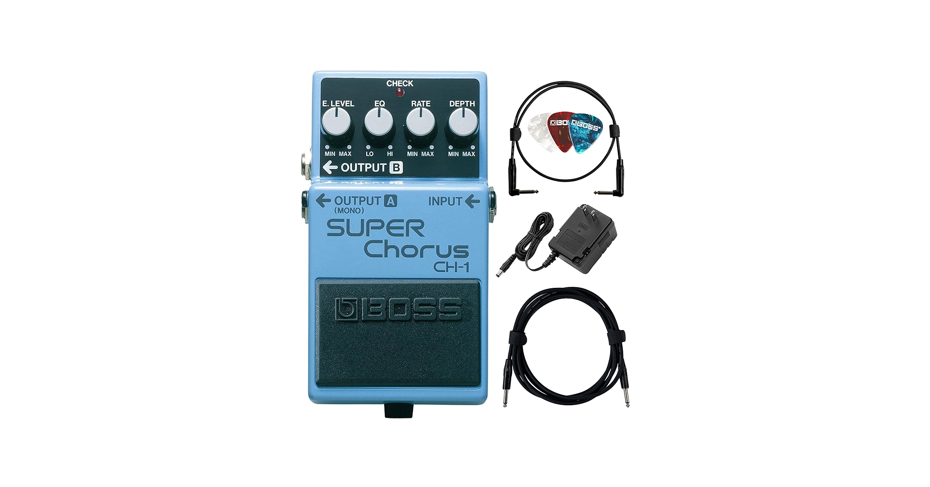 Amazon.com: Boss CH-1 Super Chorus Bundle with Gearlux Power