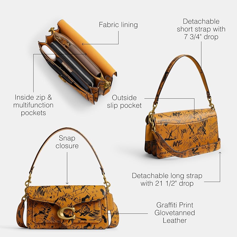 COACH Graffiti Print Tabby Shoulder Bag 26: Handbags: Amazon.com