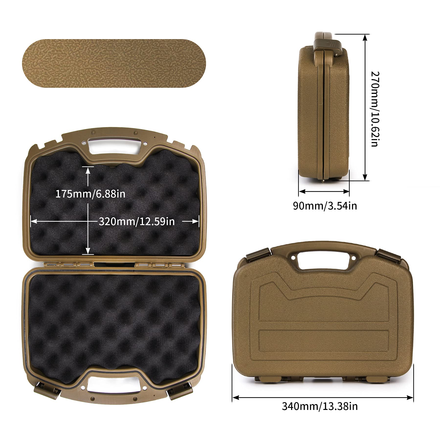 Amazon.co.jp: GUGULULA ガンケース ガンキャリングケース ABS樹脂