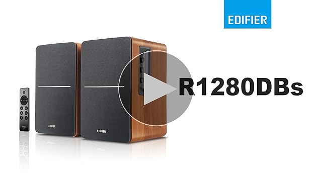 Edifier R1280DBs Active Bluetooth Bookshelf Speakers - Optical