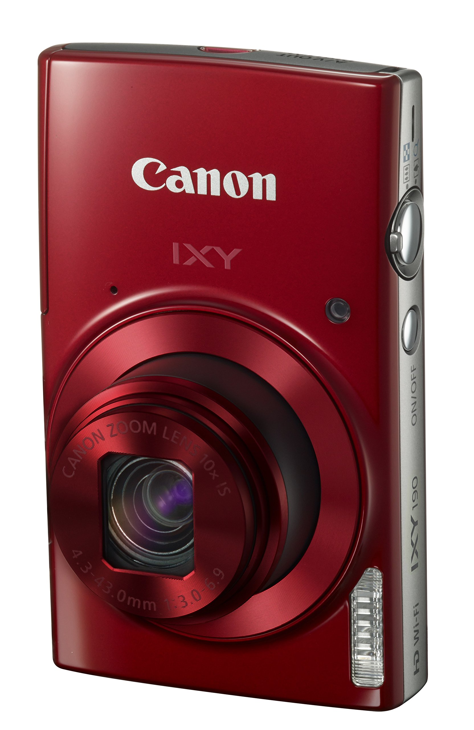 Amazon | Canon デジタルカメラ IXY 190 レッド 光学10倍ズーム
