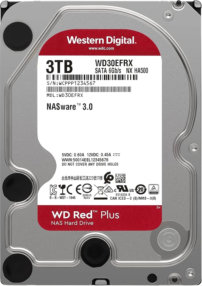 Amazon | WD Red 3TB for NAS 3.5-inch Desktop Hard Drive - OEM