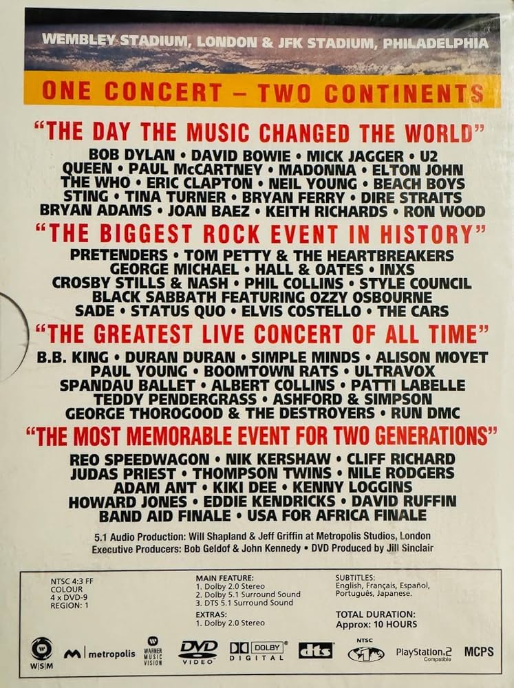 Amazon.co.jp: Live Aid [DVD] : Bob Geldof, Bryan Adams, Stuart