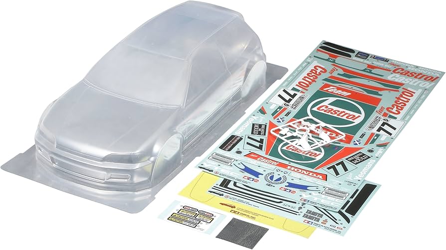 Amazon.co.jp: Tamiya Castrol Honda Civic VTI Body Set : Toys & Games